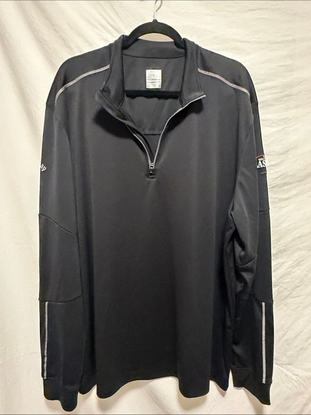 EUC Callaway Classic Black Lightweight Quarter-Zip Shirt Jacket XXXL